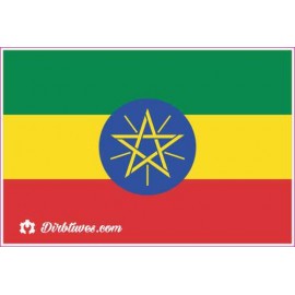 Nacionalinis vėliavos lipdukas - Etiopija